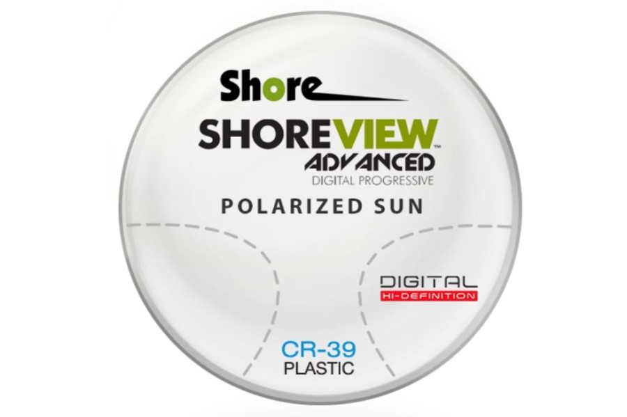 Lenses Shore Lens | Shore Lens Shoreview Digital Advanced - Polarized - Cr-39 Plastic - Progressive Lenses