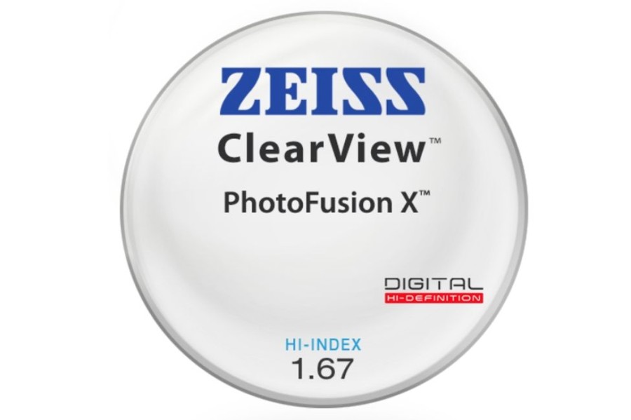 Lenses ZEISS | Zeiss Zeiss Clearview - Photofusion X - Hi-Index 1.67 - Single Vision Lenses