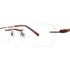 Eyeglasses Invincilites | Invincilites Sigma Shape 201 Eyeglasses 097 Tan