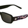 Sunglasses Takumi | Takumi T9759 Sunglasses Black W/Crystal/Violet/Lilac And Black Swarovski Crystals