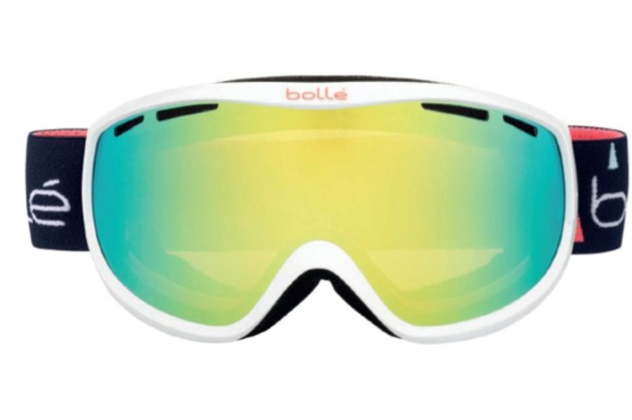 Goggles Bolle | Bolle Sierra Goggles 21802 Shiny White & Blue/Sunshine