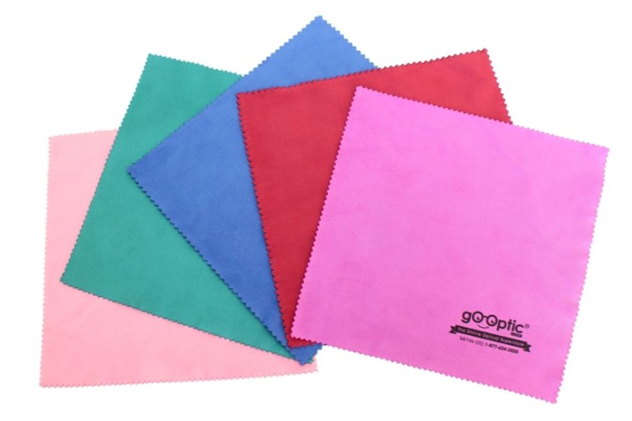 Accessories Go-Optic庐 | Go-Optic® Silk Cleaning Cloth (5 Pack) Accessories