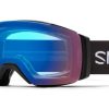 Goggles Smith Optics | Smith Optics I/O Mag Xl Low Bridge Fit Goggles 00Jx-4G Black / Chromapop Photochromic Rose Flash