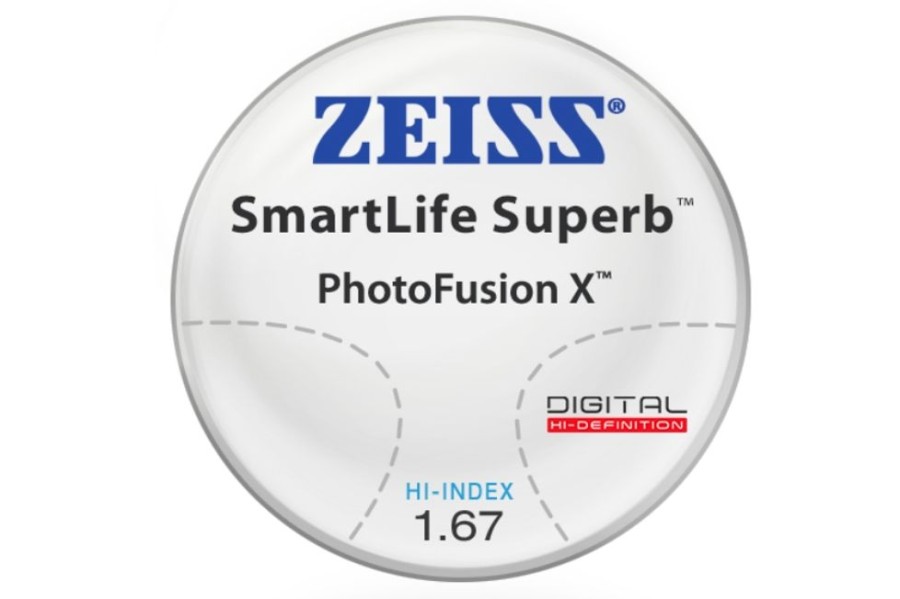 Lenses ZEISS | Zeiss Zeiss Smartlife Superb - Photofusion X - Hi-Index 1.67 - Progressive Lenses