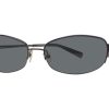 Sunglasses Vera Wang | Vera Wang Tempest Ii Sunglasses Carbon W/Grey Lenses - (/Gry)