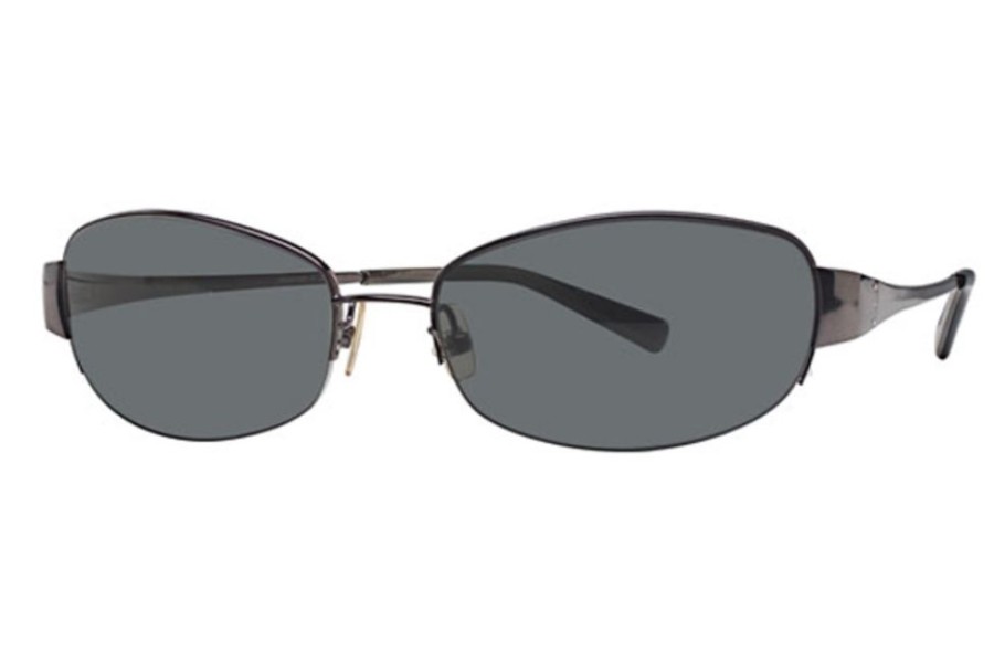 Sunglasses Vera Wang | Vera Wang Tempest Ii Sunglasses Carbon W/Grey Lenses - (/Gry)