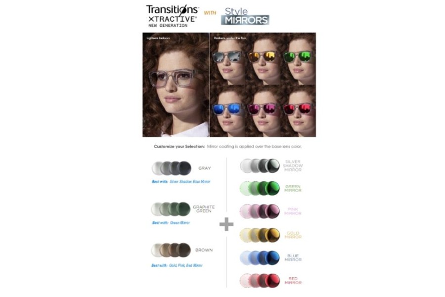 Lenses Essilor | Essilor Transitions® Xtractive® - Plastic Cr39 Plano Lenses