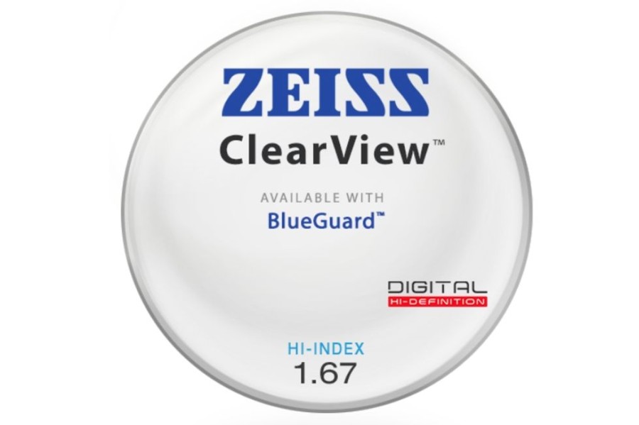 Lenses ZEISS | Zeiss Zeiss Clearview - Hi-Index 1.67 - Single Vision Lenses