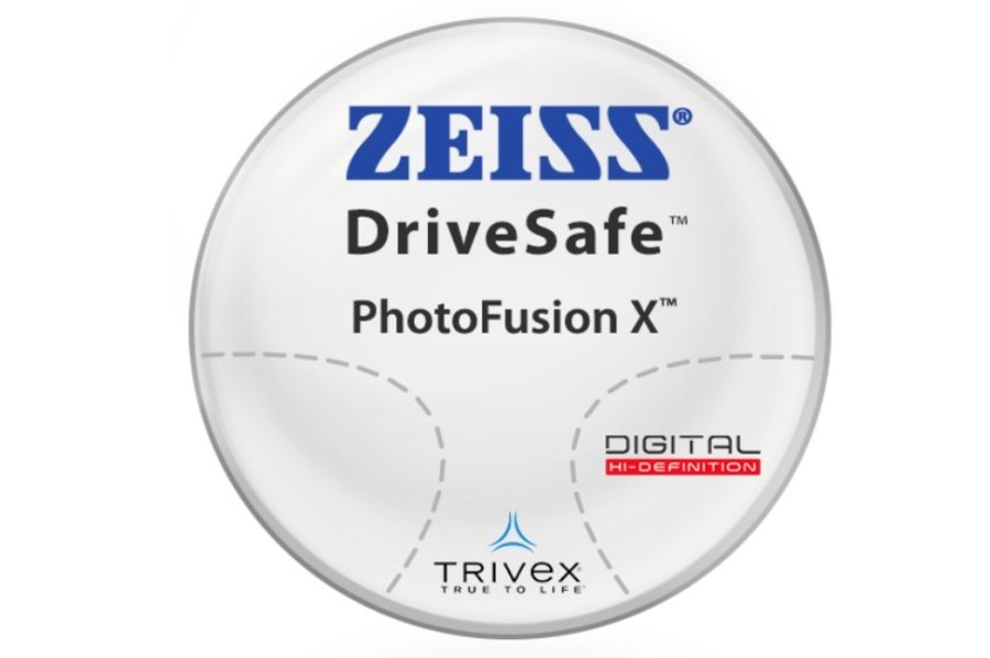 Lenses ZEISS | Zeiss Zeiss Drivesafe With Drivesafe Anti-Glare - Photofusion X - Trivex - Progressive Lenses