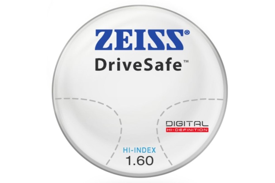 Lenses ZEISS | Zeiss Zeiss Drivesafe With Drivesafe Anti-Glare - Hi-Index 1.60 - Progressive Lenses