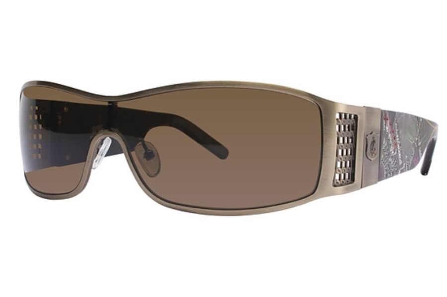 Sunglasses Christian Audigier | Christian Audigier Cas402 Switch Wing Sunglasses Brown W/ Lenses - (/Brown)