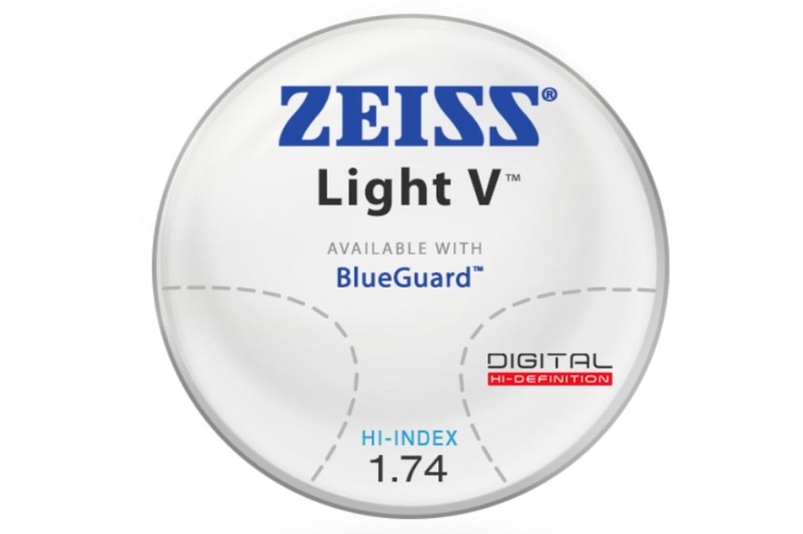 Lenses ZEISS | Zeiss Zeiss Light V - Hi-Index 1.74 - Progressive Lenses