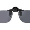 Sunglasses Hilco Leader Clip-ons | Hilco Leader Clip-Ons Flip-Up Narrow Rectangle Kids Sunglasses 160148000 Gray Polarized