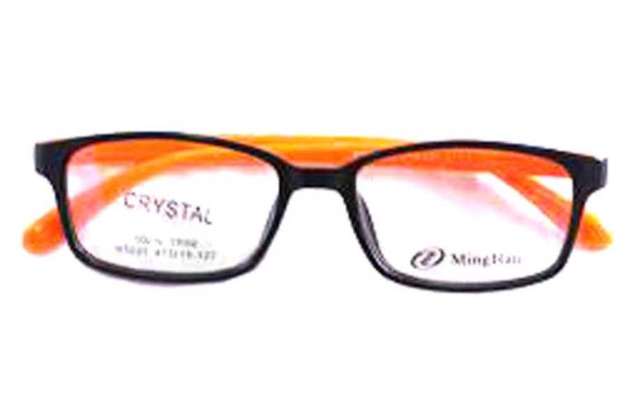 Eyeglasses Crystal | Crystal Ctb5227 Eyeglasses Black/Orange