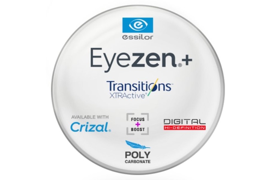 Lenses Essilor | Essilor Essilor Eyezen - Transitions Xtractive® - Polycarbonate - Single Vision Lenses