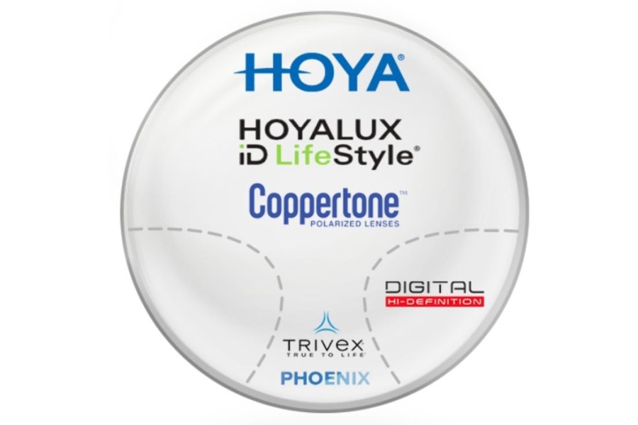 Lenses Hoya | Hoya Hoyalux Id Lifestyle 3 - Coppertone® Polarized - Phoenix® Trivex - Progressive Lenses