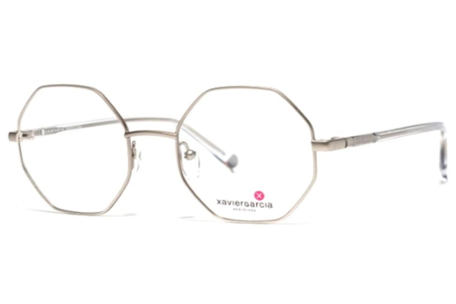 Eyeglasses Xavier Garcia | Xavier Garcia Gilda Eyeglasses C2 Silver/Cristal Grey