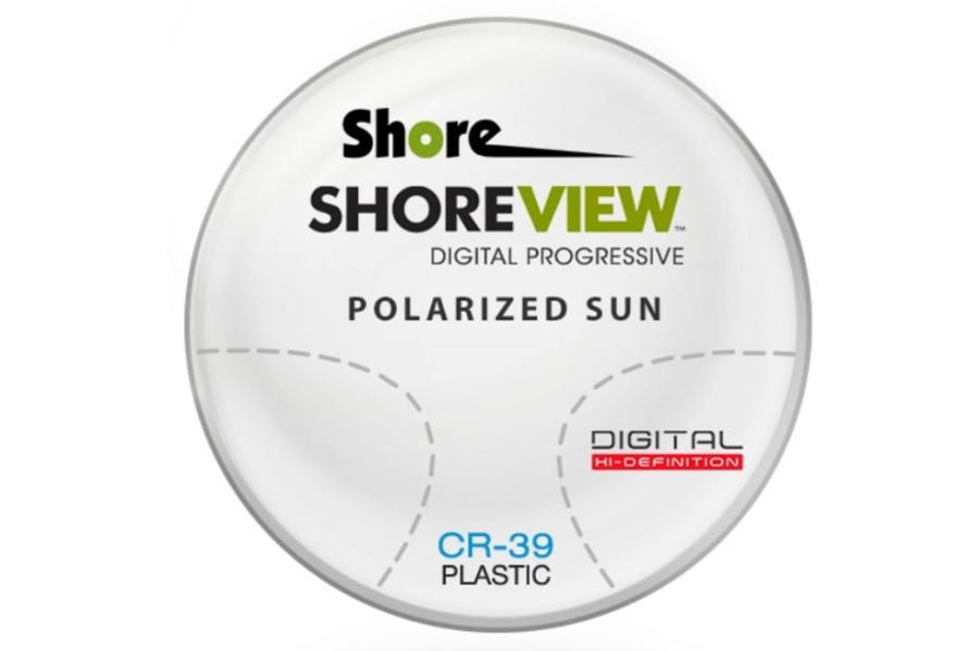 Lenses Shore Lens | Shore Lens Shoreview Digital Polarized (Grey Or ) Cr-39 Plastic Progressive Lenses