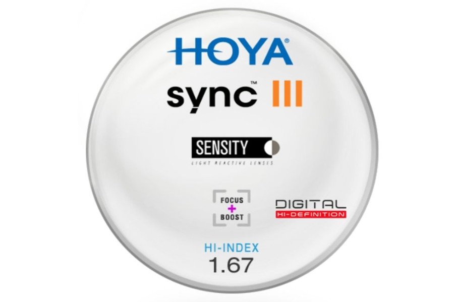 Lenses Hoya | Hoya Hoya Sync Iii - Sensity® - Hi-Index 1.67 - Single Vision Lenses