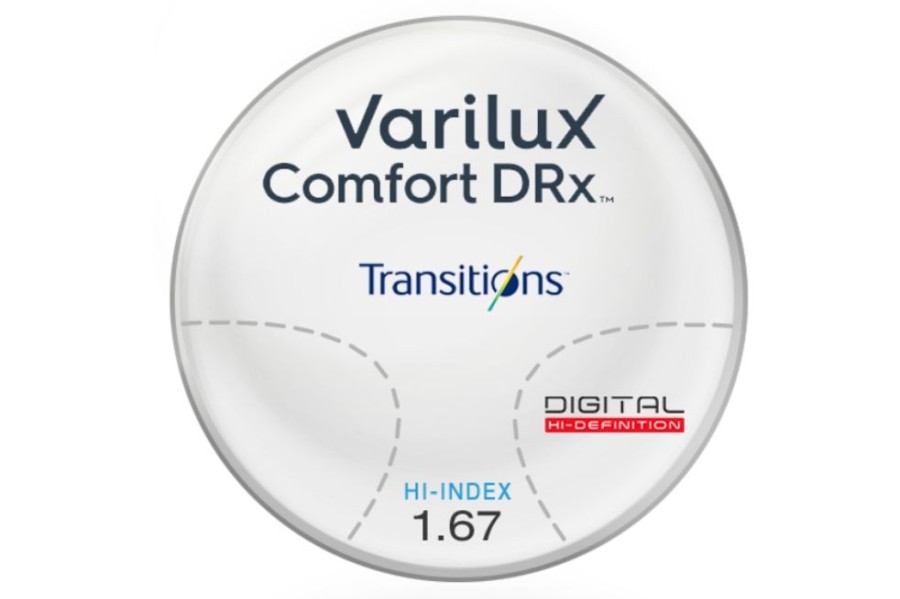 Lenses Varilux | Varilux Varilux Comfort Drx® - Transitions® Signature 8 - Style Colors - Hi-Index 1.67 Progressive Lenses