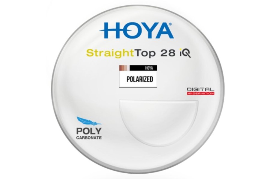 Lenses Hoya | Hoya Hoya Straighttop 28 Iq - Polarized - Polycarbonate - (Flat-Top Ft28) Bifocal Lenses