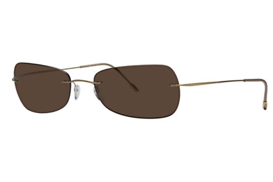 Sunglasses Silhouette | Silhouette 8098 Sunglasses Gold W/ Lenses