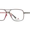 Eyeglasses Xavier Garcia | Xavier Garcia Leal Eyeglasses C2 Anthracite Red