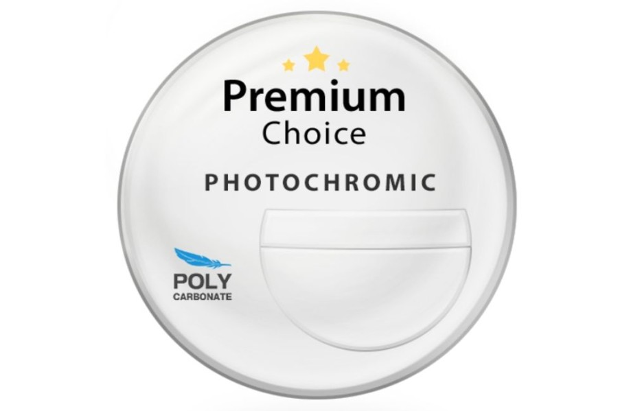 Lenses Premium Choice | Premium Choice Photochromatic [Gray Or Brown] Polycarbonate 7X28 Tri-Focal Lenses