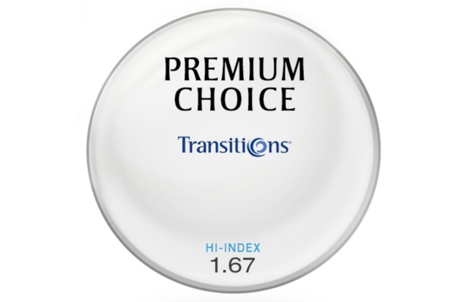 Lenses Premium Choice | Premium Choice Transitions® Signature 8 - Style Colors - Hi-Index 1.67 Plastic Lenses