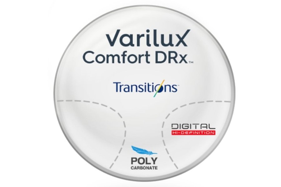 Lenses Varilux | Varilux Varilux Comfort Drx® - Transitions® Signature 8 - Style Colors - Polycarbonate Progressive Lenses