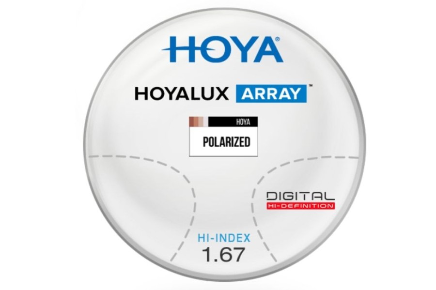 Lenses Hoya | Hoya Hoyalux Array 2 - Polarized - Hi-Index 1.67 - Progressive Lenses