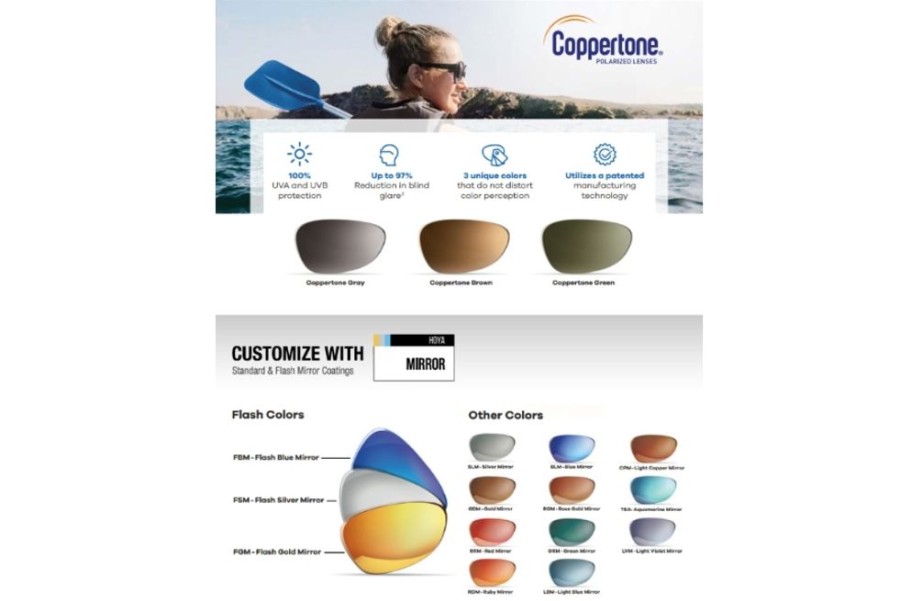 Lenses Hoya | Hoya Hoyalux Summit Ecp Bks - Coppertone® Polarized - Polycarbonate - Progressive Lenses