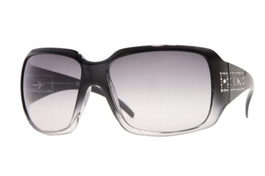 Sunglasses Donna Karan | Donna Karan Dk 1061B Sunglasses 331511 Black Gradient/Crystal Gradient