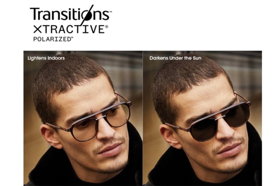 Lenses Essilor | Essilor Transitions® Xtractive® Polarized - Plastic Cr39 Lenses Gray