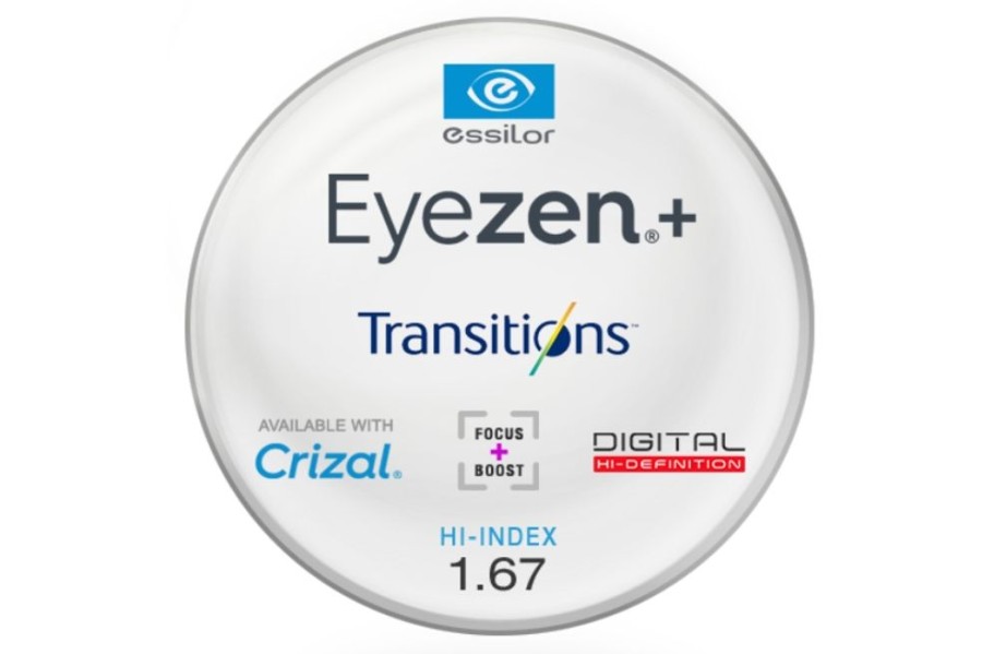 Lenses Essilor | Essilor Essilor Eyezen - Transitions Signature® Style Colors - Hi-Index 1.67 - Single Vision Lenses