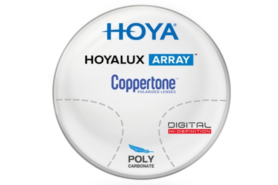 Lenses Hoya | Hoya Hoyalux Array 2 - Coppertone® Polarized - Polycarbonate - Progressive Lenses