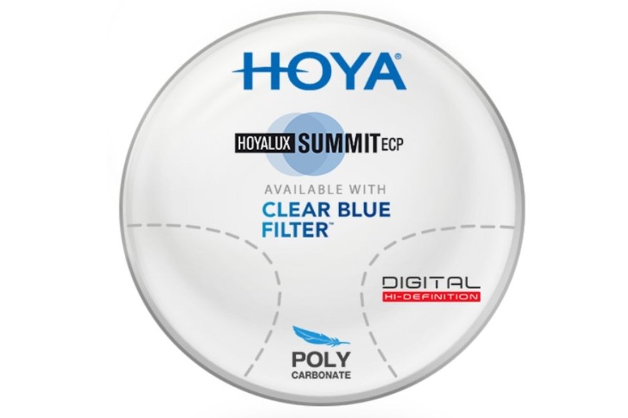 Lenses Hoya | Hoya Hoyalux Summit Ecp Bks - Polycarbonate - Progressive Lenses