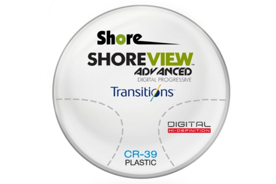 Lenses Shore Lens | Shore Lens Shoreview Digital Advanced - Transitions Signature® - Cr-39 Plastic - Progressive Lenses