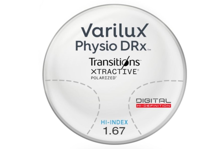 Lenses Varilux | Varilux Varilux Physio® Drx - Transitions Xtractive® Polarized - Hi-Index 1.67 - Progressive Lenses Gray