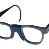 Goggles 1 | Criss Optical All-American Athletic Goggles Grey Front - Black Bridge - Black Temples