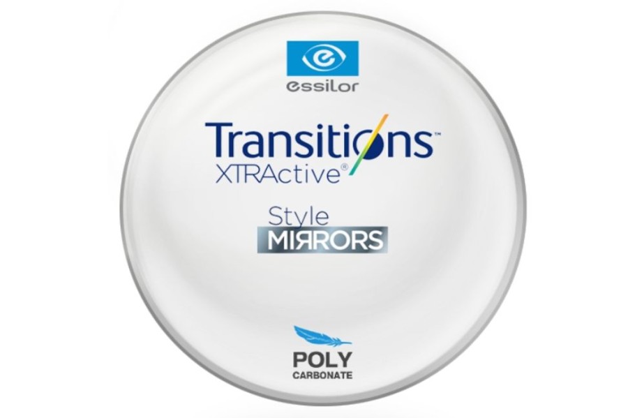 Lenses Essilor | Essilor Transitions® Xtractive® - Style Mirrors - Polycarbonate Plano Lenses