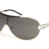 Sunglasses Gianfranco Ferre | Gianfranco Ferre Gf 818 Sunglasses (02) Shiny Palladium/Swarovski Crystal