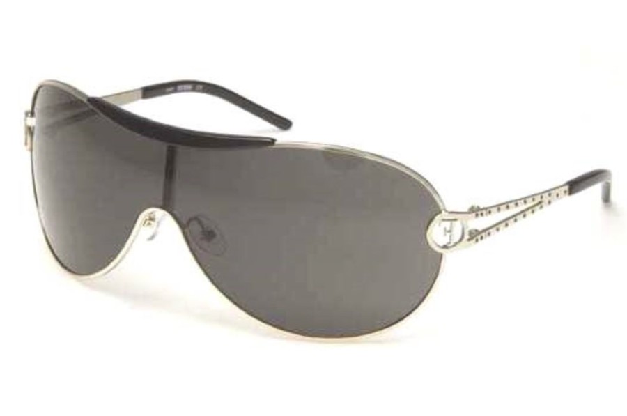 Sunglasses Gianfranco Ferre | Gianfranco Ferre Gf 818 Sunglasses (02) Shiny Palladium/Swarovski Crystal