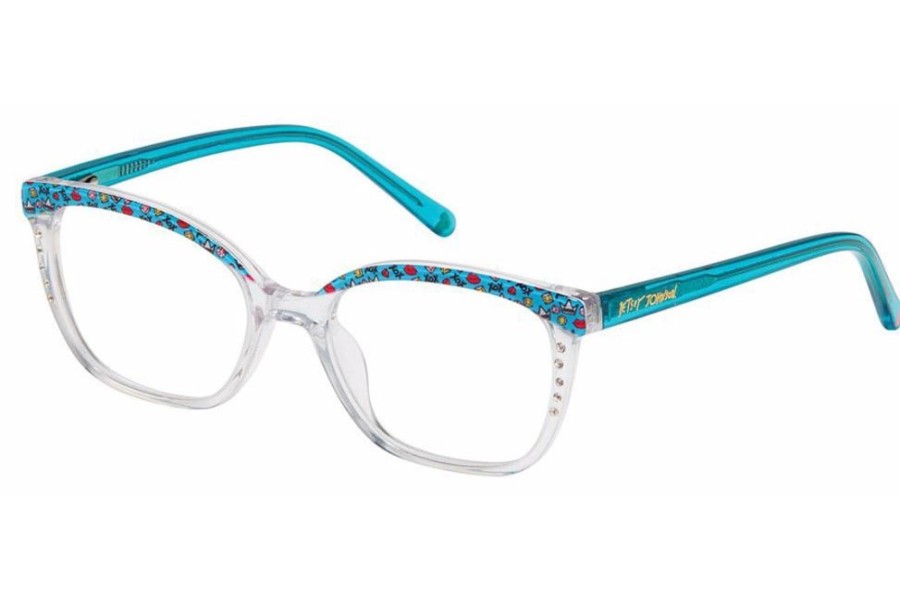 Eyeglasses Betsey Johnson Girls | Betsey Johnson Girls Gal-Pal Eyeglasses Clear