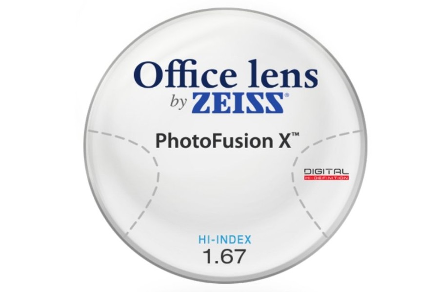 Lenses ZEISS | Zeiss Zeiss® Officelens Computer - Photofusion X - Hi-Index 1.67 - Progressive Lenses