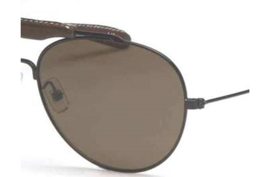 Sunglasses Dunhill | Dunhill Du 531S Sunglasses (04) Shiny Black/Brown Leather Bridge W/Coffee Lenses