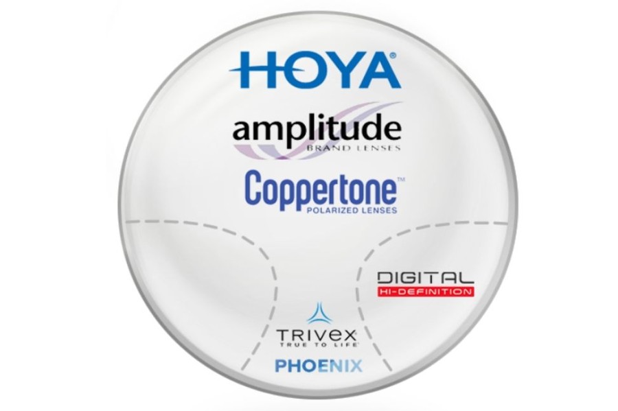 Lenses Hoya | Hoya Hoya Amplitude Bks - Coppertone® Polarized - Phoenix® Trivex - Progressive Lenses