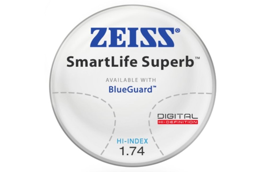 Lenses ZEISS | Zeiss Zeiss Smartlife Superb - Hi-Index 1.74 - Progressive Lenses