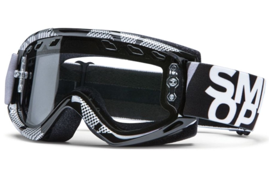 Goggles Smith Optics | Smith Optics Fuel V.1 Max Enduro Goggles Black/Silver Static/ Clear Afc Dual Airflow Lens