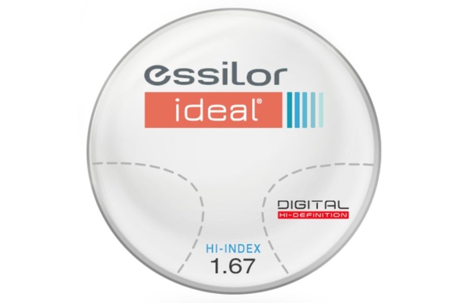 Lenses Essilor | Essilor Essilor Ideal Digital Computer Lens Hi-Index 1.67 Progressive Lenses